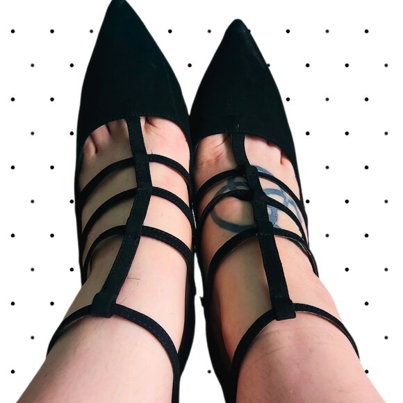 SPRING harness style high heels SIZE 8.5 - Picture 3 of 5